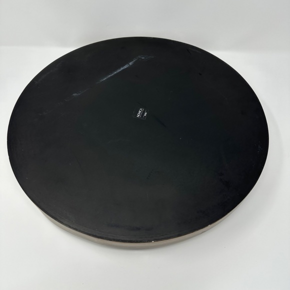 Novica Reverse Painted 15.75” Gold Floral Motifs Heaven Serving‎ Tray w/ Handles - Picture 3 of 4